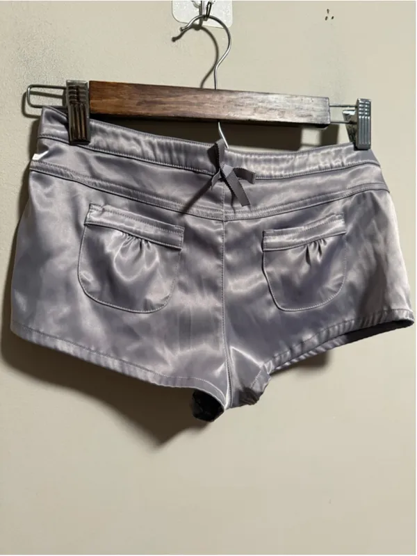 Jaded London Ballet Satin Mini Micro Short in Gray- Size US 2 - Image 6