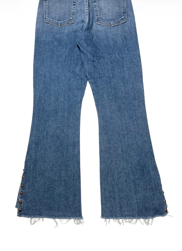 7 For All Mankind Luxe Vintage Slim Kick Stud Ankle Jean 27 - Image 3