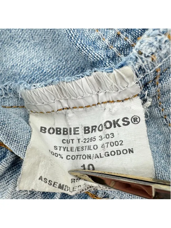 Vintage 80s 90s Denim Jean Shorts Bobbie Brooks Jorts Distressed Grunge Size 10 - Image 6