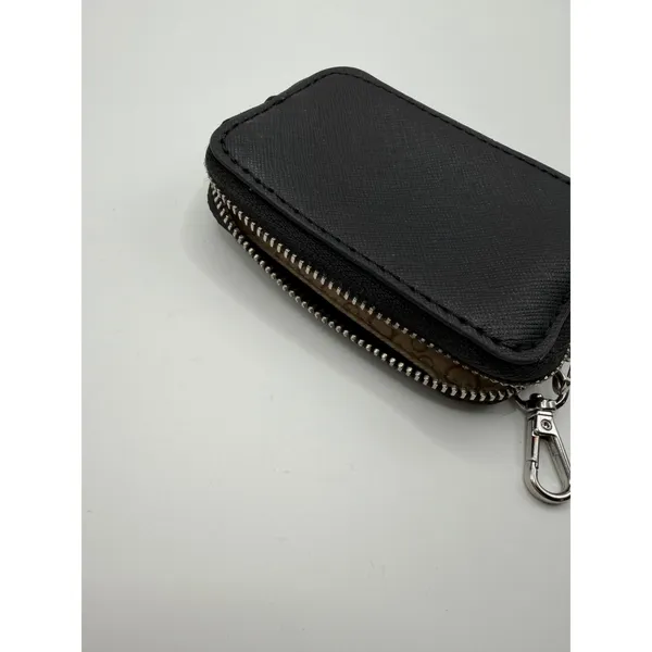 Guess Los Angeles Black Saffiano Mini Coin Purse Key Pouch Clip On‎ Accessory - Image 5