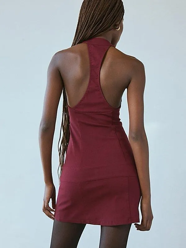 New Urban Outfitters Silence + Noise Burgundy Mini Dress - Image 3