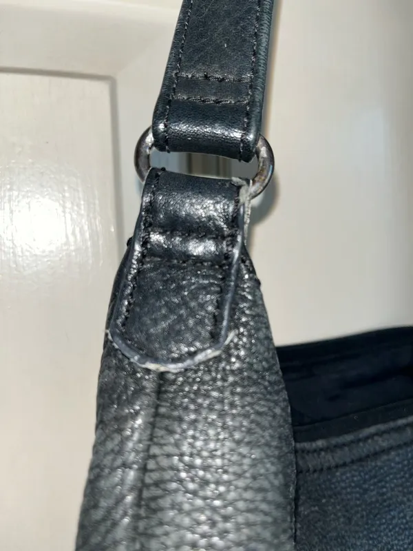 Fossil Black Pebbled Leather Shoulder Bag 75082 - Image 5