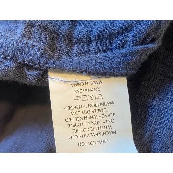 Simply Southern Blue Tiered Cotton Dress Size Small Coastal Cottage‎ Minimal NWT - Image 8
