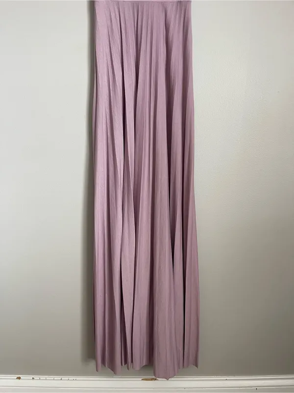 ASOS | Mauve Purple Spaghetti-Strap Pleated Maxi Dress Sz 0 - Image 4