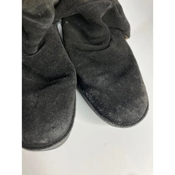 Fly London Yama‎ black suede leather wedge ankle boots women's size 41 *flawed* - Image 5