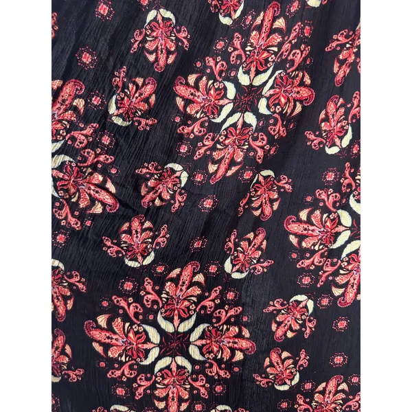 Earthbound Trading Dark Moody Floral Boho Bohemian Gauzy Maxi Skirt Size Large - Image 3