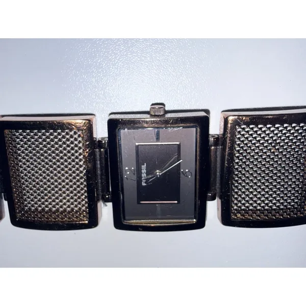 Fossil F2‎ Bronze Chocolate Quartz Analog Watch ES-1906 Needs New Batteries - Image 4