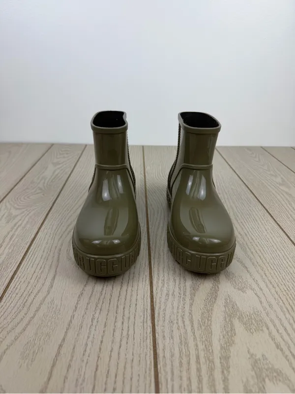 UGG Women's Drizlita Waterproof Rain Booties US8 Burnt Olive Green $90 - Image 2