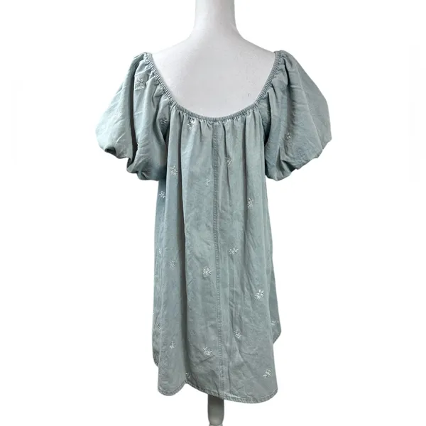 Gilli California Cowgirl Boho Embroidered Bleach Wash Denim Wash Size L NWT - Image 6