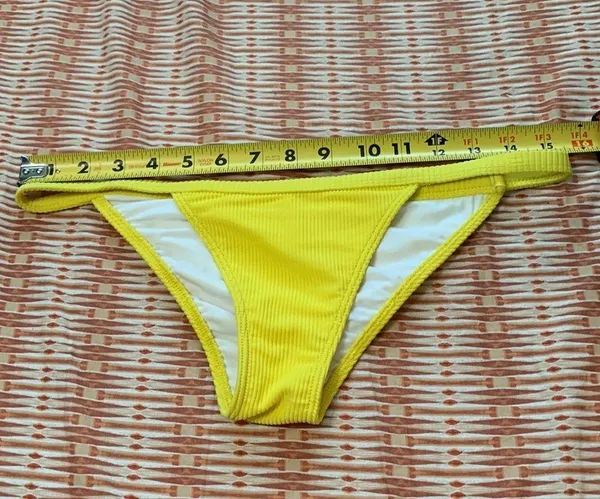 Los Angeles Apparel swim bottoms bathing suit pool beach summer yoga yellow - Image 4