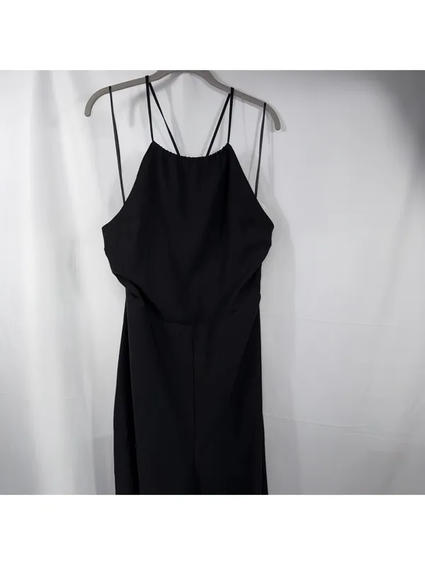 1.STATE Black Halter Wide Leg Jumpsuit XL - Image 2