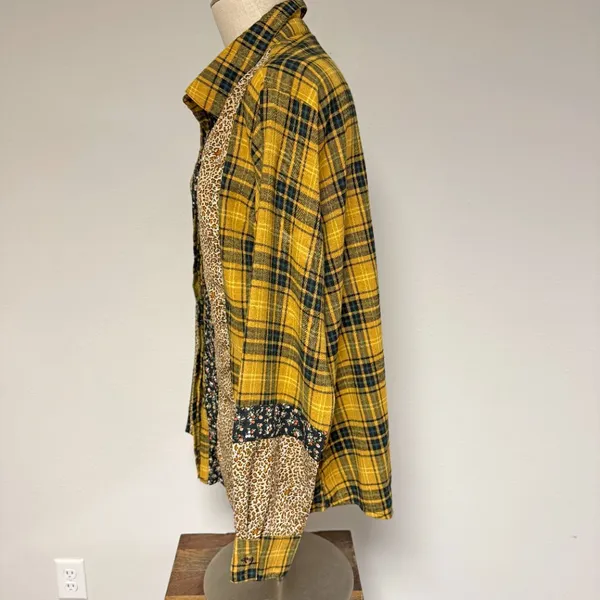 Gimmicks Plaid Pieced Shirt - Image 6