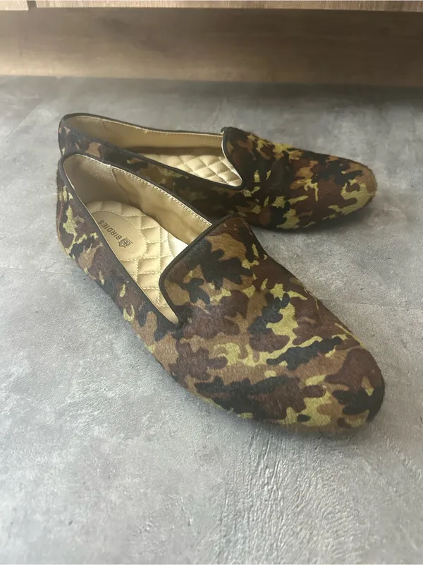 Birdies The Blackbird Starling Flats in Camo Calf Hair Size 7.5 - Image 6