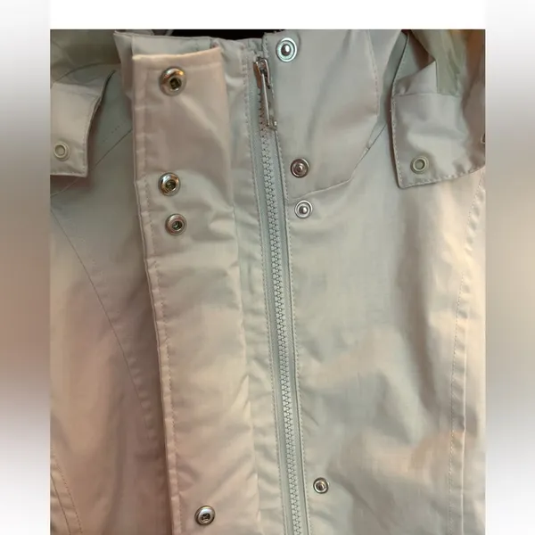 THE NORTH FACE Trench Jacket Coat Women Mid Length Hood Full Zip Moonlight. SP. - Image 7