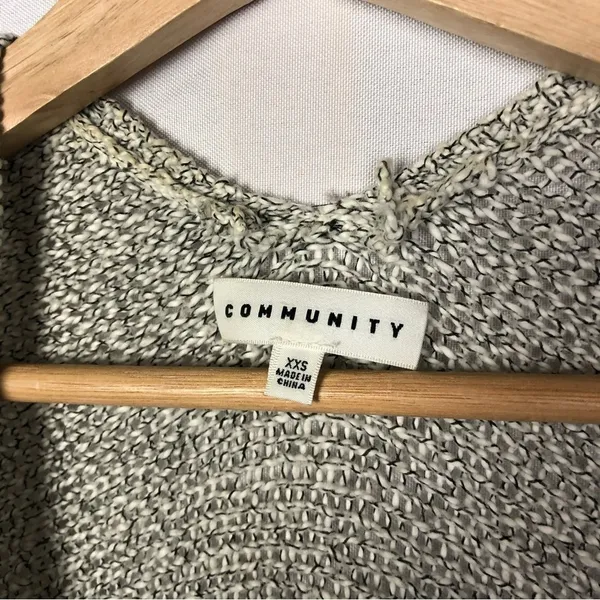Aritzia Community Gray Open Front Mid Length Cardigan Sweater‎ XXS - Image 4