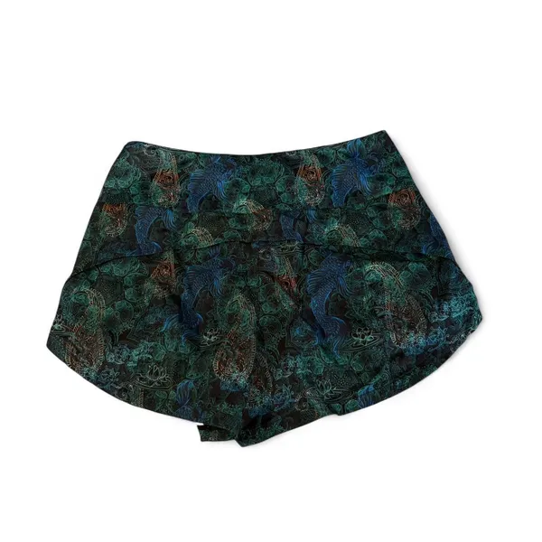 CVG shorts with koi pond pattern and built in spandex Green - Image 2