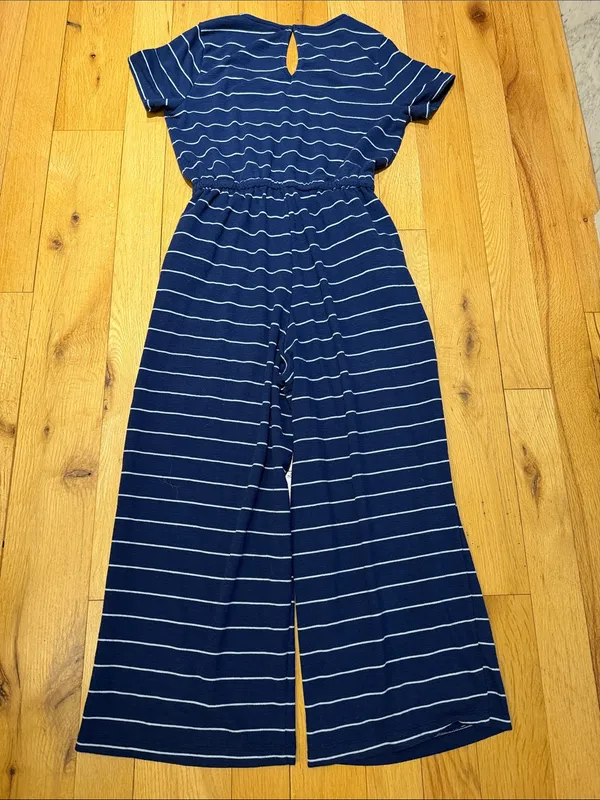 Old Navy Women’s Blue Striped Jumpsuit Size Medium - C1-337 - Image 7