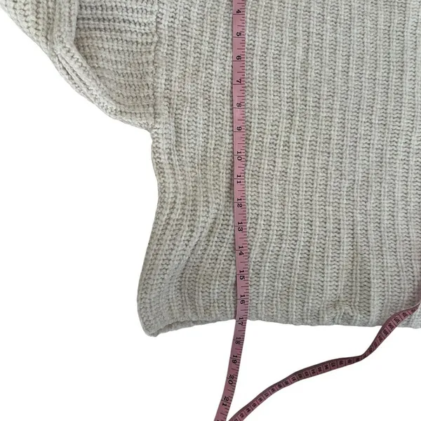Holebrook Sweden Cajsa Ribbed Merino Wool Sweater Small Sand Shell Beige - Image 9