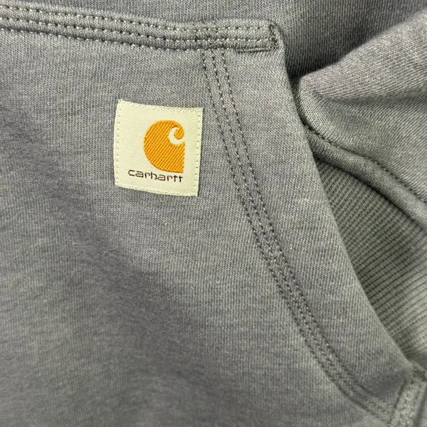 Carhartt Women M Clarksburg Sherpa Lined Full Zip Hoodie Jacket Blue Gray 102787 - Image 9