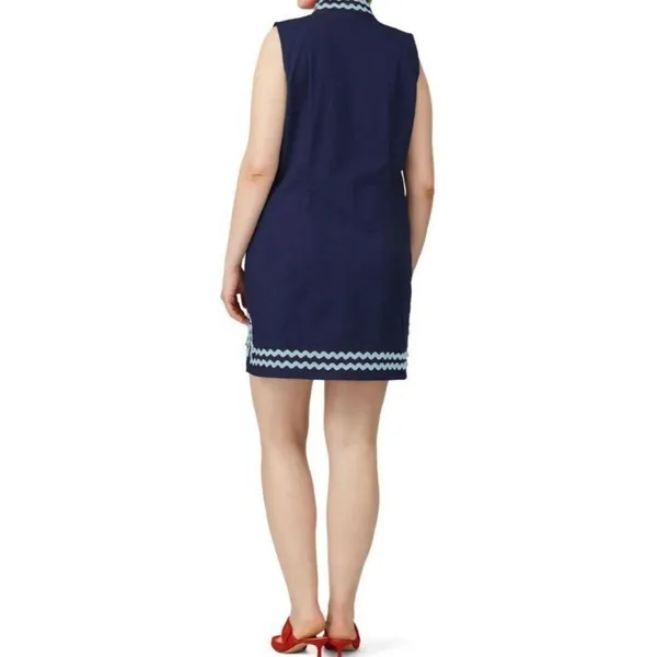 Anthropologie Women XS Sail to Sable Linen Dress Vacay European Coastal Chic - Image 8