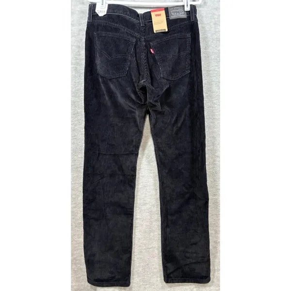 Levi's‎ Women's Corduroy Black Pants 29x30 Casual Straight Winter - Image 2