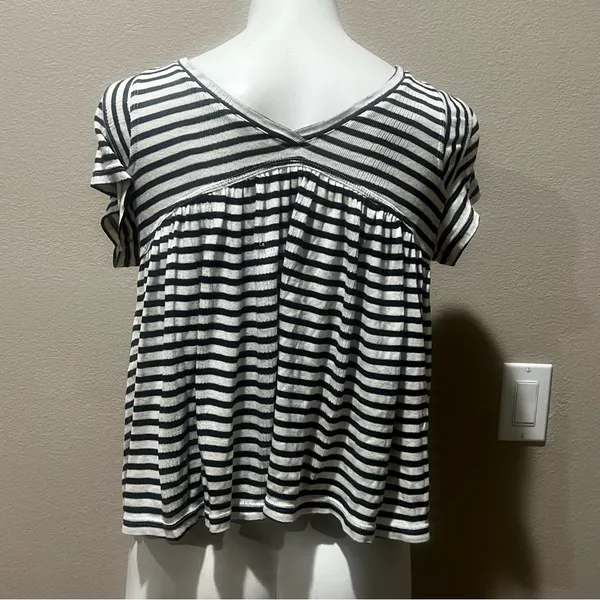 Free people striped short sleeve top - Image 6