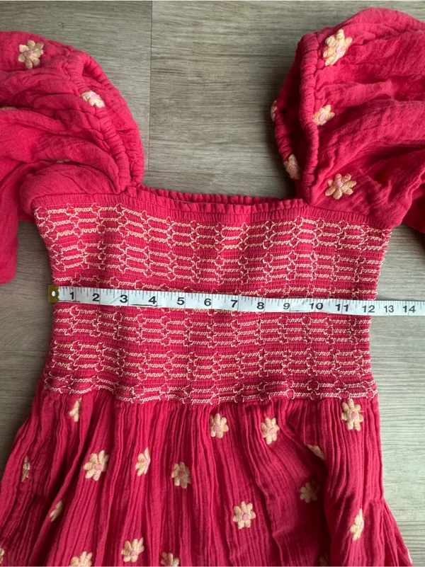 Free People Dahlia Maxi Dress Watermelon Wedge Xs - Image 4