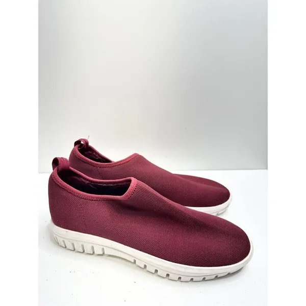 Blondo Sneaker Womens Size 8 Burgundy‎ Red Knit Pull On Waterproof Shoes - Image 3
