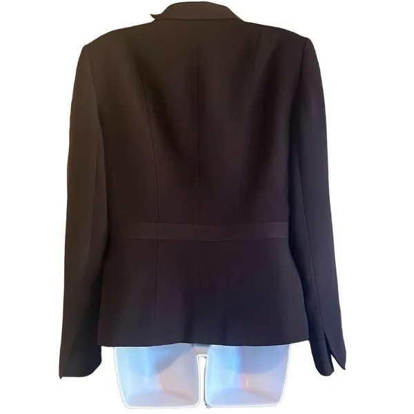 Nipon Boutique Vintage 10 Purple‎ 3 Button Embroidered Classic Blazer Workwear - Image 2