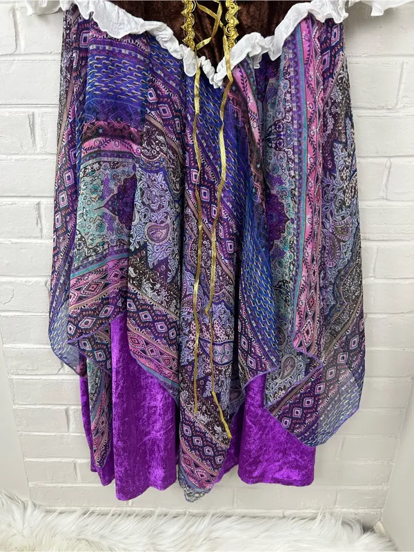 Party City Boho Gypsy Renaissance Faire Costume Cosplay Size M/L - Image 4