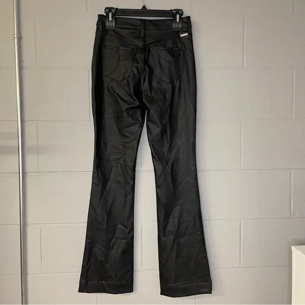 KanCan USA Joan High Rise Faux Leather Bootcut Pants Women’s Size 7/27 Leather Pants - Image 5
