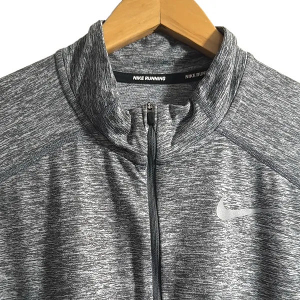Nike Heathered Gray Long Sleeve Pullover - Image 2
