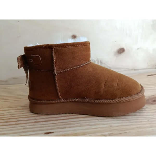 Juicy Couture Women's Olden Platform Booties | Brown Suede | Size 5 US Winter - Image 6