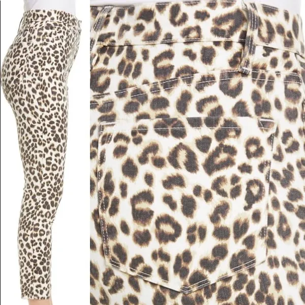 NWT FRAME Ali Leopard Print High Waist Skinny Jean - Image 6