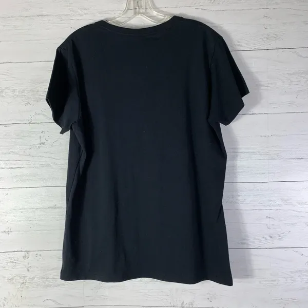 Chris Stapleton Whiskey Print Tee T-Shirt Short Sleeve Cotton Black ladies L - Image 3