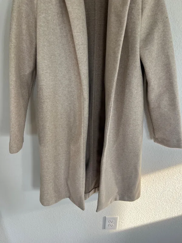 Zara Tan/Beige Coat Size Small   - Image 3