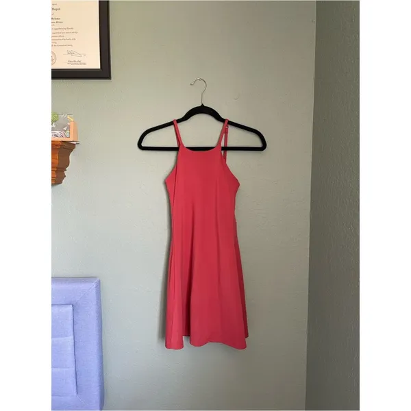 Girlfriend Collective Naomi Workout Tennis Dress Size XS Red Lava - Image 4