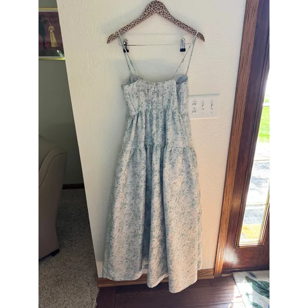 MAISON AMORY The Windsor Maxi Dress in Light Blue Size Medium - Image 9
