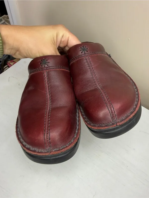 NAOT Red Leather Mules Women’s EU41 US 10-10.5 - Image 10