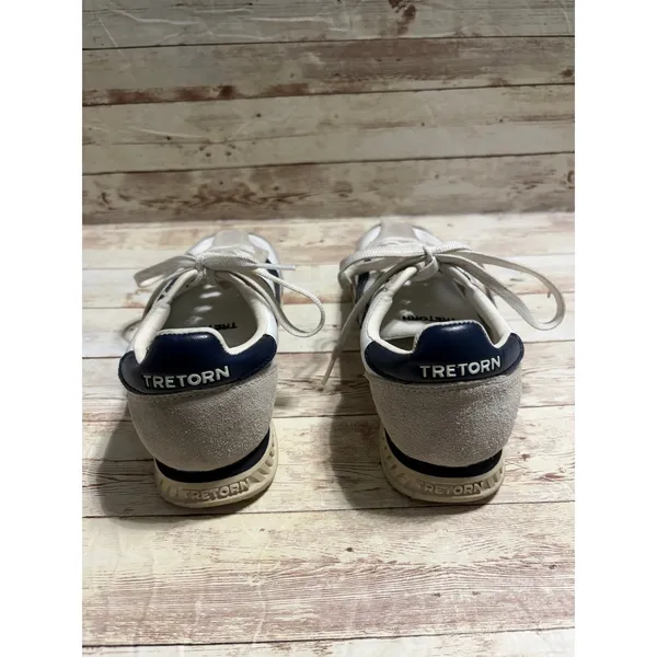 Tretorn Rawlings 2.0 Sneakers Anthropologie White Navy Blue Gray Women's Size 6M - Image 4