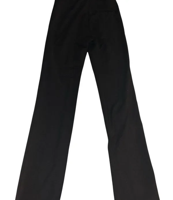 Zara Women's Black Straight Leg Pleated Suit Pants - Image 3