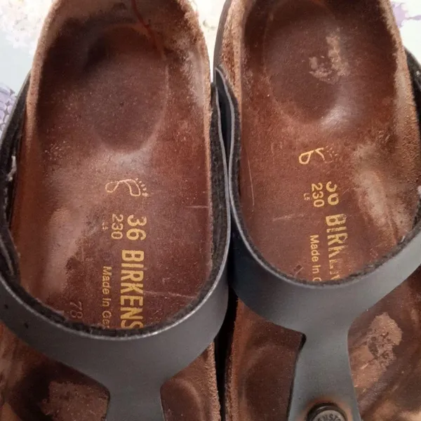 Birkenstock Gizeh Onynx Buckle Flip Flop Flats Sandals Womens 36 - Image 6