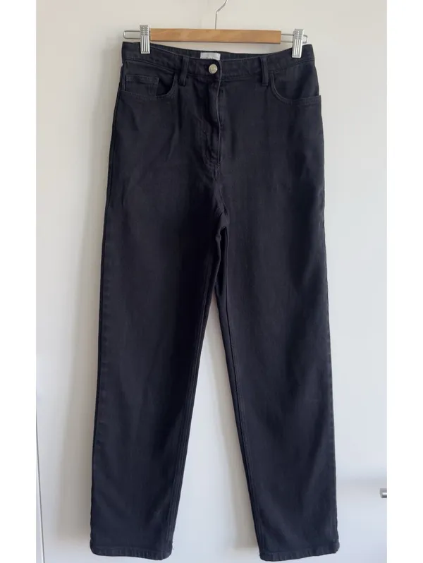 Aritzia Wilfred Free The Melina Pant Black High Rise Slim Straight Size 4 - Image 4
