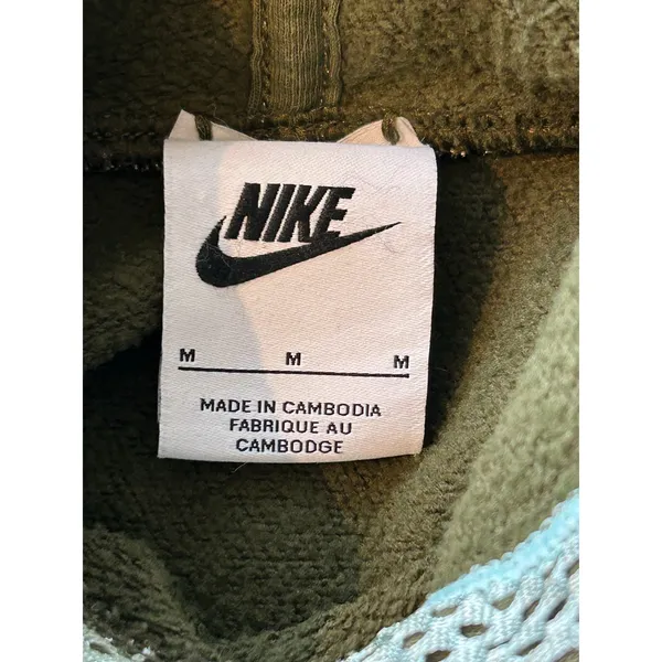 Nike green hoodie sweatshirt Medium active sporty running - Image 4