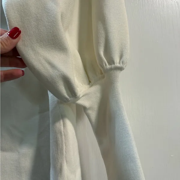ANTONIO MELANI Cream Knit Top - Image 2