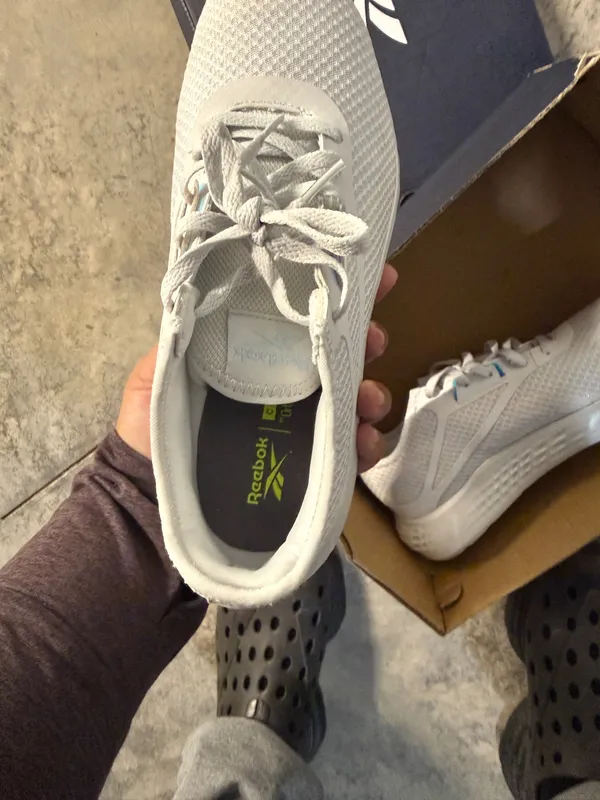 Reebok Womens Flashfilm 3 GX7531 White Running Shoes Sneakers Size 9.5 - Image 3