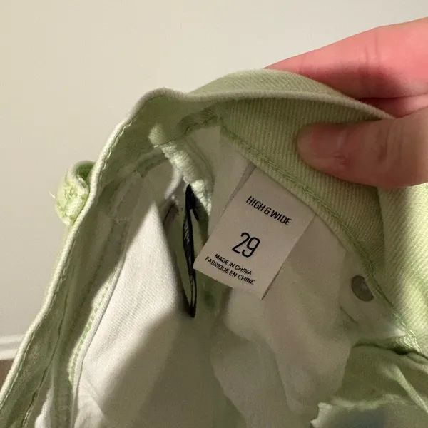 Urban Outfitters BDG High Wide‎ Relaxed Jean Ombre Green Blue 29 Waist - Image 6
