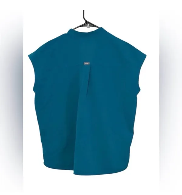 FIGS Technical Collection Teal Scrub Set | Top (M) + Jogger Pants (L/P) - Image 4