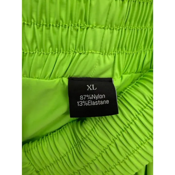 NWOT Neon Green Flowy Athletic Running Shorts XL - Image 5
