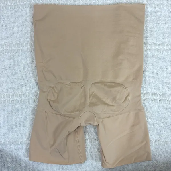SPANX High-Waisted‎ Shapewear Shorts in Nude - Image 4